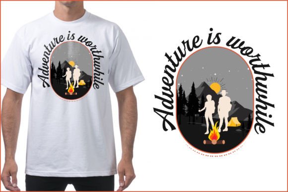 Adventure Nature Camping T-shirt Design Graphics