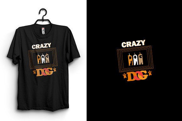 Crazy Dog T Shirt Design: Graphics for Bold T-Shirt Designs