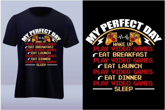 Gaming Routine Graphic T-Shirt Designs & Graphics