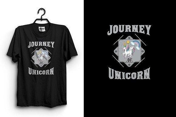 Journey to Unicorn T Shirt Design Graphics