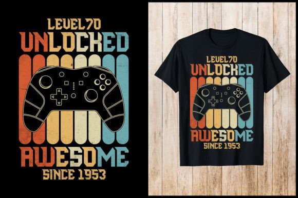 Level 70 Unlocked Gaming T-Shirt Graphics Review