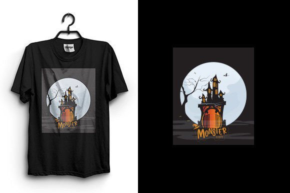 Monster Party T Shirt Design: Bold Graphics for Branding
