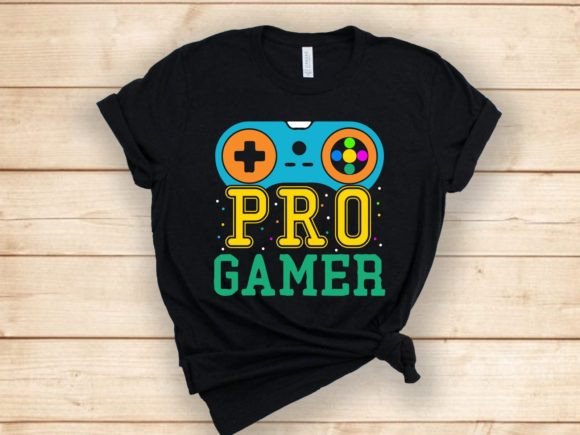 Pro Gamer T-Shirt Graphics for Bold Designs