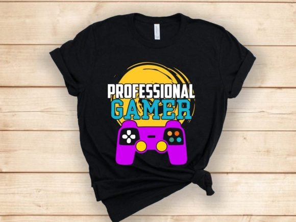 Professional Gamer T-Shirt Design Graphics