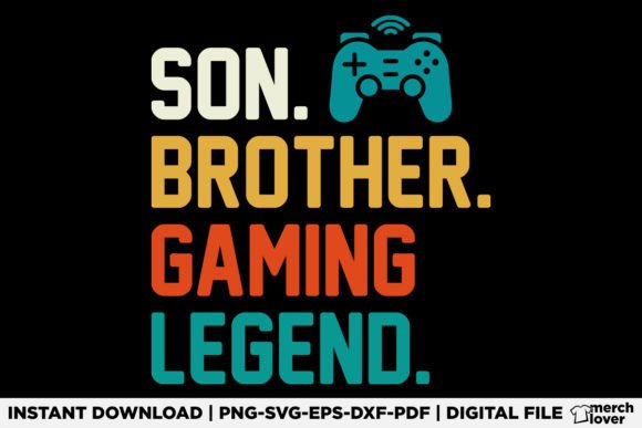 Son Brother Gaming Legend T-Shirt Design Review