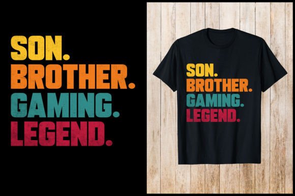 Son Brother Gaming Legend T-Shirt Design Review