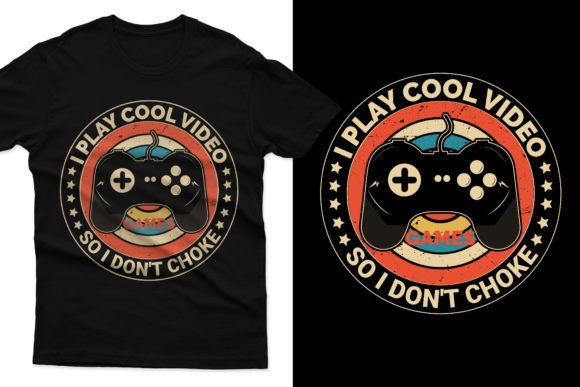 Video Game Vintage T-Shirt Design Graphics