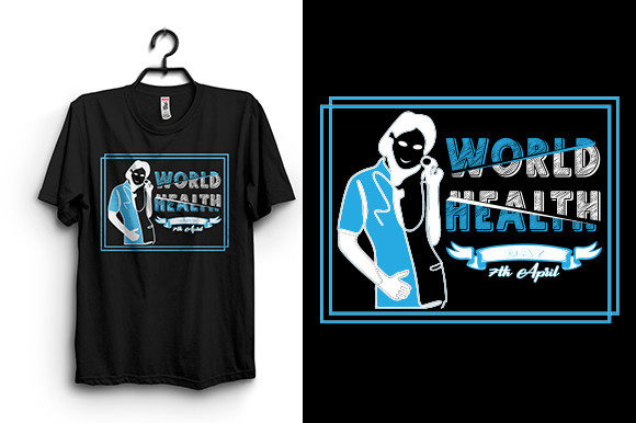 World Health Day Graphics for T-Shirt Designs